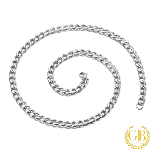 Cuban steel chain 65cm / Width 5mm
